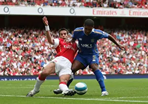 Robin van Persie (Arsenal) Glen Johnson (Portsmouth)