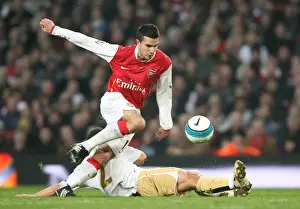Robin van Persie (Arsenal) Luke Young (Middlesbrough)
