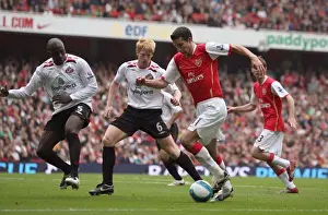 Robin van Persie (Arsenal) Paul McShane and Nyron Nosworthy (Sunderland)