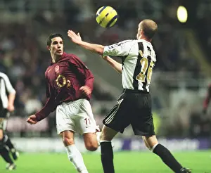 Robin van Persie (Arsenal) Peter Ramage (Newcastle United)