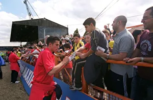 Robin van Persie (Arsenal) signs autographs. Barnet v Arsenal Robin van Persie (Arsenal) signs autographs. Barnet v Arsenal