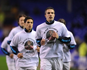 Everton V Arsenal 2011-12 Prints: Robin van Persie: Arsenal Star Before Everton Clash, Premier League 2011-12