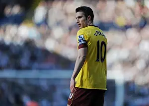 WBA V Arsenal 2010-11 Prints: Robin van Persie (Arsenal). West Bromwich Albion 2: 2 Arsenal, Barclays Premier League