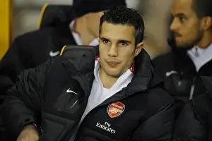 Wolverhampton Wanderers V Arsenal 2010-11 Prints: Robin van Persie (Arsenal). Wolverhampton Wanderers 0: 2 Arsenal, Barclays Premier League