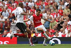 Robin van Persie (Arsenal) Zat Knight (Fulham)
