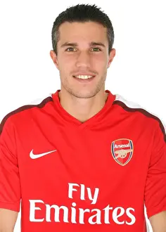 Robin van Persie with Arsenal's First Team - Emirates Stadium (2008)