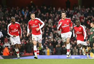 Robin van Persie celebrates scoring scoring the 1st Robin van Persie celebrates scoring scoring the 1st