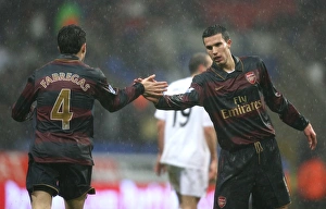 Images Dated 31st March 2008: Robin van Persie and Cesc Fabregas (Arsenal)
