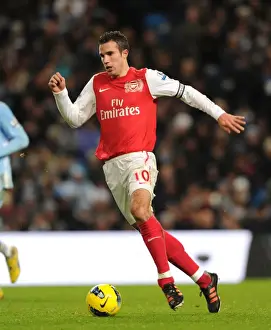 Manchester City V Arsenal 2011-12 Prints: Robin van Persie Faces Manchester City: Premier League Showdown (2011-12)