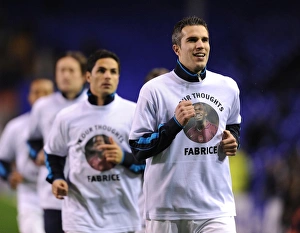 Everton V Arsenal 2011-12 Prints: Robin van Persie Gears Up: Everton vs. Arsenal, Premier League 2011-12
