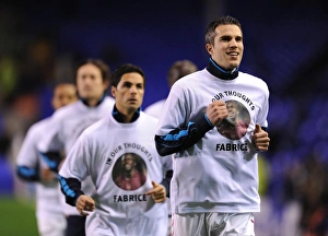 Everton V Arsenal 2011-12 Prints: Robin van Persie Gears Up: Everton vs Arsenal, Premier League 2011-12
