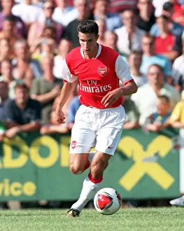 Robin van Persie in Pre-Season Action for Arsenal at Schwadorf, Austria (2006)
