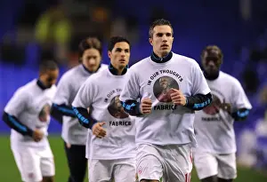Everton V Arsenal 2011-12 Prints: Robin van Persie Prepares for Everton vs Arsenal Clash in Premier League (2011-12)