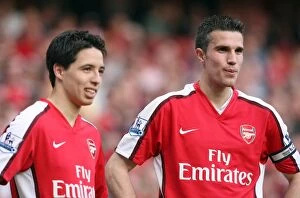 Images Dated 24th April 2010: Robin van Persie and Samir Nasri (Arsenal). Arsenal 0: 0 Manchester City