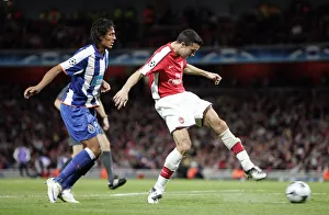 Arsenal V FC Porto 2008-09 Prints: Robin van Persie scores his 2nd goal Arsenals 3rd