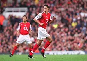 Robin van Persie Scores in Arsenal's 3-1 Victory over Aston Villa, FA Barclays Premiership, Highbury, London, October 16, 2004