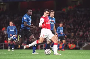 Robin van Persie Scores First Arsenal Goal in Champions League: Arsenal 3-1 Hamburg (Group G), Emirates Stadium, London, 21/11/06