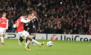 Robin van Persie Scores First Arsenal Goal of the Season from Penalty Spot against Partizan Belgrade