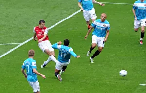 Arsenal V Sunderland 2011-12 Prints: Robin van Persie Scores the First Goal for Arsenal Against Sunderland in the Premier League: Arsenal 2-1