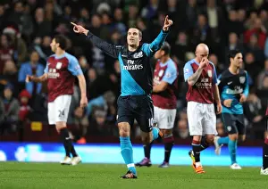 Robin van Persie Scores First Goal: Aston Villa vs. Arsenal, Premier League 2011-12