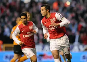 Wolverhampton Wanderers V Arsenal 2011-12 Prints: Robin van Persie Scores First Goal: Wolverhampton Wanderers vs