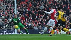 Images Dated 4th February 2012: Robin van Persie Scores the Opener: Arsenal vs. Blackburn Rovers, 2012
