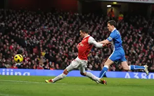 Arsenal V Wigan Athletic 2010-11 Prints: Robin van Persie Scores Stunner: Arsenal Crush Wigan 3-0
