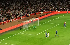 Arsenal V Manchester United 2011-12 Prints: Robin van Persie Scores Thriller Past Anders Lindegaard: Arsenal vs Manchester United