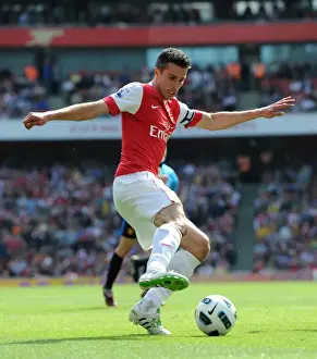 Arsenal V Manchester United 2010-2011 Prints: Robin van Persie Scores the Thrilling Winner: Arsenal 1-0 Manchester United