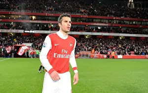 Arsenal V Wigan Athletic - Carlin Cup 2010-11 Prints: Robin van Persie Scores Twice: Arsenal's 2-0 Carling Cup Victory over Wigan Athletic