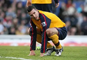 Cardiff City V Arsenal FA Cup Prints: Robin van Persie: Stalemate at Ninian Park in FA Cup Clash