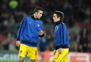 Images Dated 8th March 2011: Robin van Persie and Tomas Rosicky (Arsenal). Barcelona 3: 1 Arsenal. UEFA Champions League