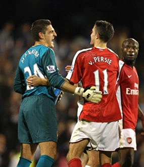 Mannone Vito Collection: Robin van Persie and Vito Mannone
