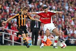 Robin van Persie vs. Andy Dawson: Arsenal's 1-2 Defeat to Hull City in the Barclays Premier League (September 27, 2008)