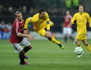 Robin van Persie vs. Philippe Mexes: Clash in the UEFA Champions League