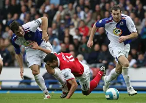 Robin van Persie vs. Ryan Nelson: A Battle at Ewood Park