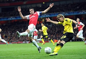 Arsenal V Borussia Dortmund 2011-12 Prints: Robin van Persie's Brace: Arsenal's 2-0 UEFA Champions League Victory over Borussia Dortmund (November 23)