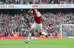Arsenal V Sunderland 2011-12 Prints: Robin van Persie's Brace: Arsenal Leads Sunderland 2-1 in Premier League