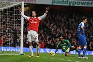 Arsenal V Wigan Athletic 2010-11 Prints: Robin van Persie's Brace: Arsenal's 3-0 Victory Over Wigan Athletic