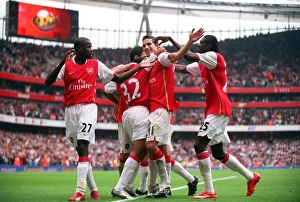 Arsenal V Sunderland 2007-8 Prints: Robin van Persie's Brace: Arsenal's Combo Goal vs. Sunderland (3-2)