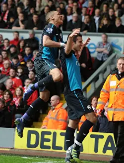 Liverpool V Arsenal 2011-12 Prints: Robin van Persie's Brace: Arsenal's Thrilling Victory Over Liverpool in the Premier League 2011-12