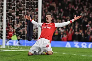 Arsenal V Wigan Athletic 2010-11 Prints: Robin van Persie's Brace: Arsenal's Triumph over Wigan Athletic (3-0)