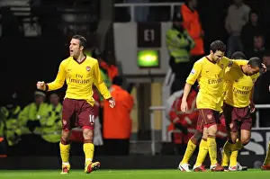 West Ham United V Arsenal 2010-11 Prints: Robin van Persie's Brace: Arsenal's Triumphant 3-0 Victory Over West Ham United