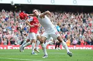 Arsenal V Sunderland 2011-12 Prints: Robin van Persie's Brace: Arsenal's Victory Moment vs. Sunderland (2011-12)