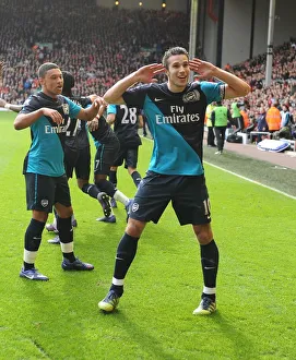 Liverpool V Arsenal 2011-12 Prints: Robin van Persie's Brace: Liverpool vs. Arsenal, Premier League 2011-12