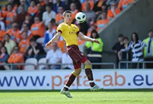 Blackpool V Arsenal 2010-2011 Prints: Robin van Persie's Brilliant Hat-Trick: Arsenal Crush Blackpool 3-1 in Premier League