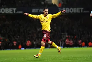 West Ham United V Arsenal 2010-11 Prints: Robin van Persie's Debut Goal: Arsenal Crushes West Ham 3-0