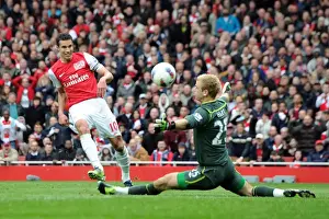 Arsenal V Manchester City 2011-12 Prints: Robin van Persie's Disallowed Goal: Arsenal vs Manchester City, Premier League 2011-12