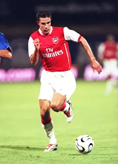 Dinamo Zagreb V Arsenal 2006-7 Prints: Robin van Persie's Dominant Debut: Arsenal Crushes Dinamo Zagreb 3-0 in Champions League Qualifying