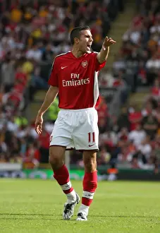 Blackburn Rovers V Arsenal 2008-9 Prints: Robin van Persie's Dominant Performance: Arsenal Crushes Blackburn Rovers 4-0 in Premier League